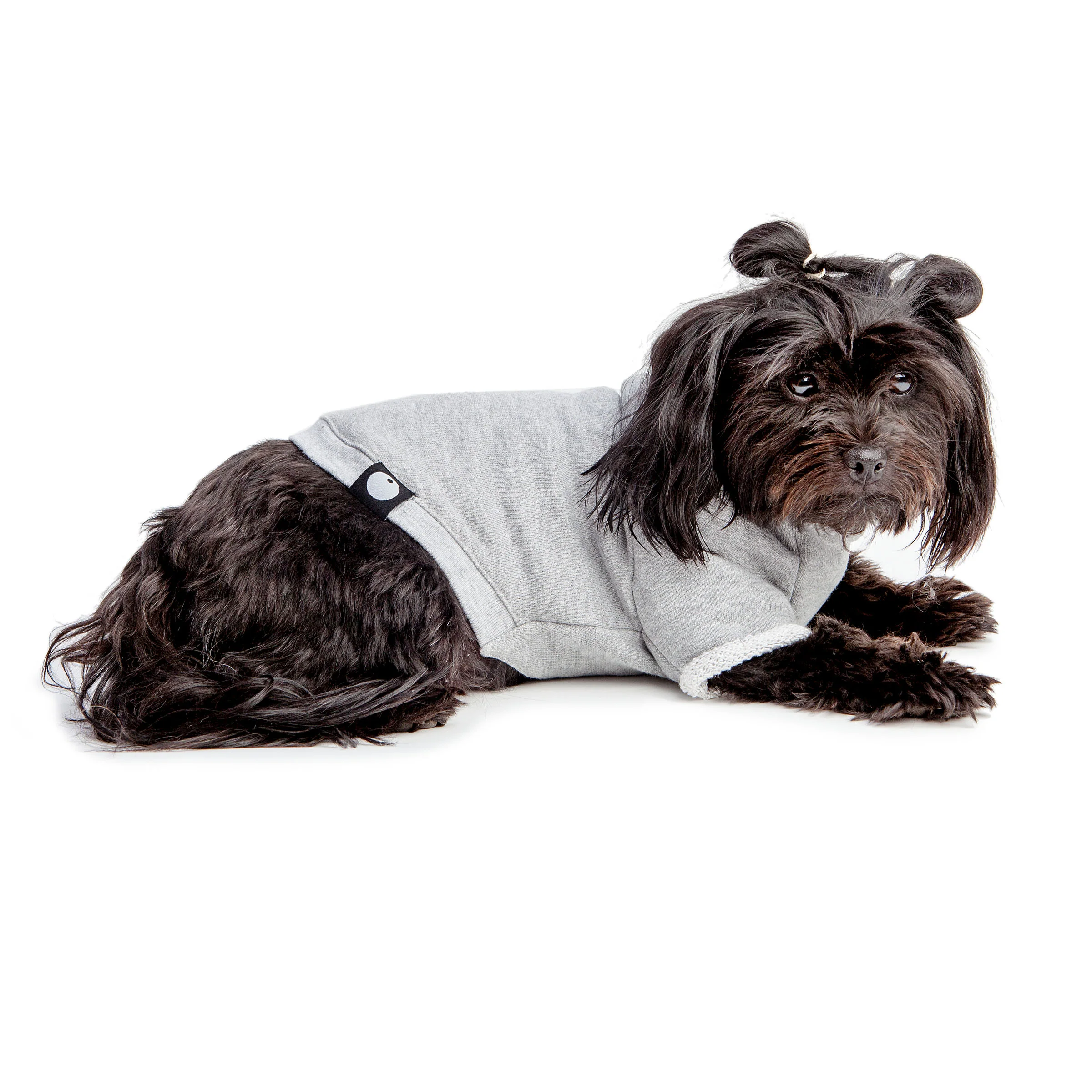 DOG & CO. | MJ Cut-Sleeve Crewneck Sweatshirt in Vintage Grey - Image 4