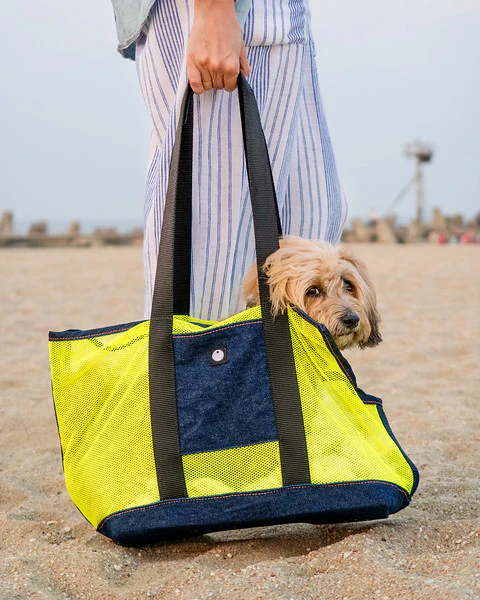 Denim & Mesh Cool Carrier Bag - Image 5