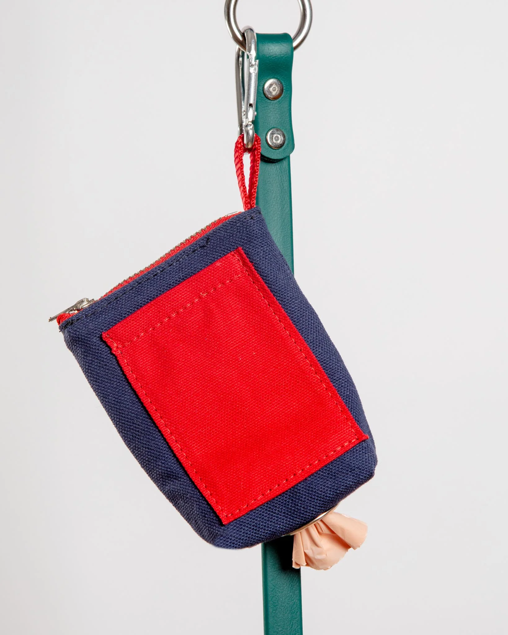 Good Girl Bag Treat + Poop Bag Holder in Navy Canvas (Made in NYC) - Image 5