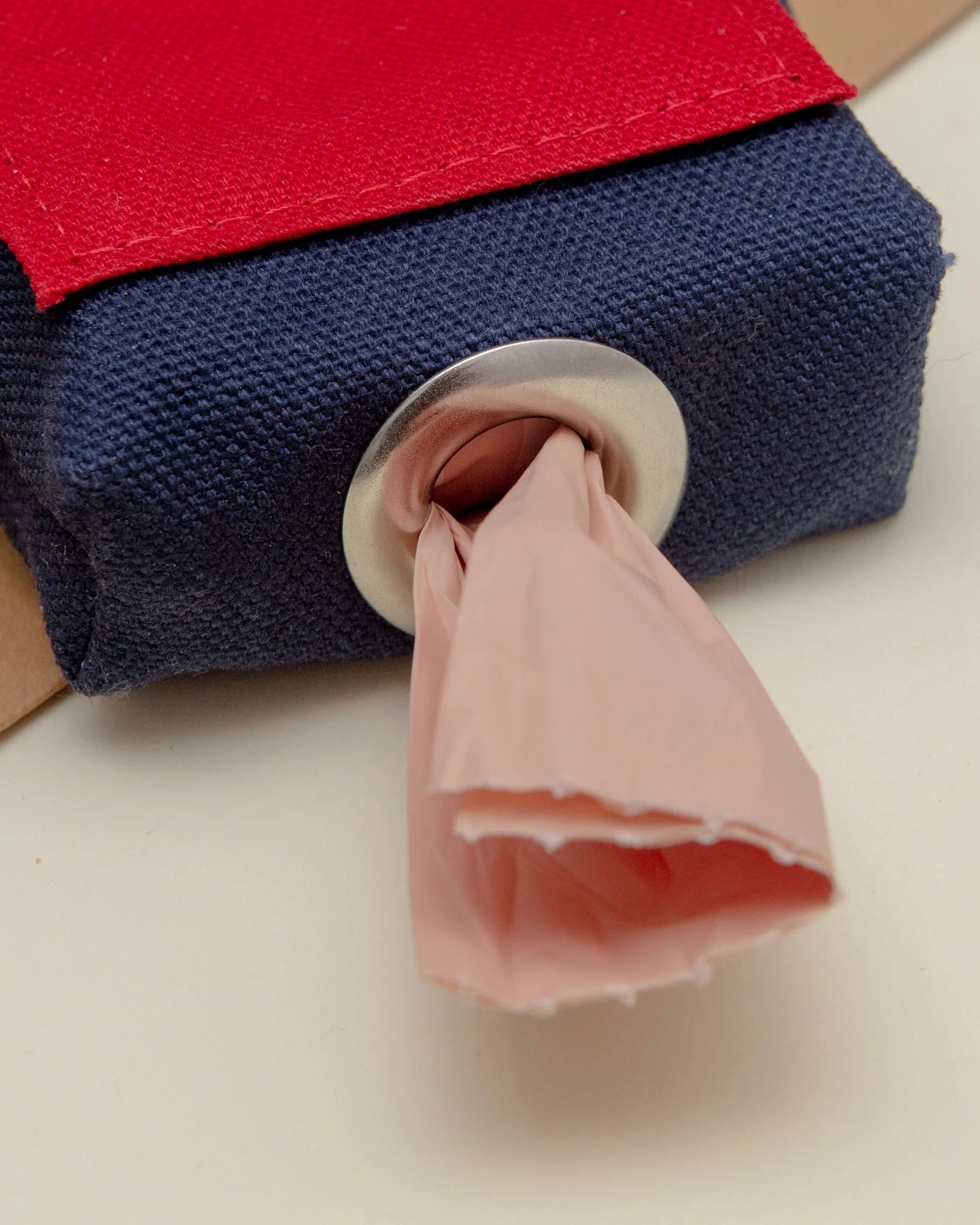 Good Girl Bag Treat + Poop Bag Holder in Navy Canvas (Made in NYC) - Image 7
