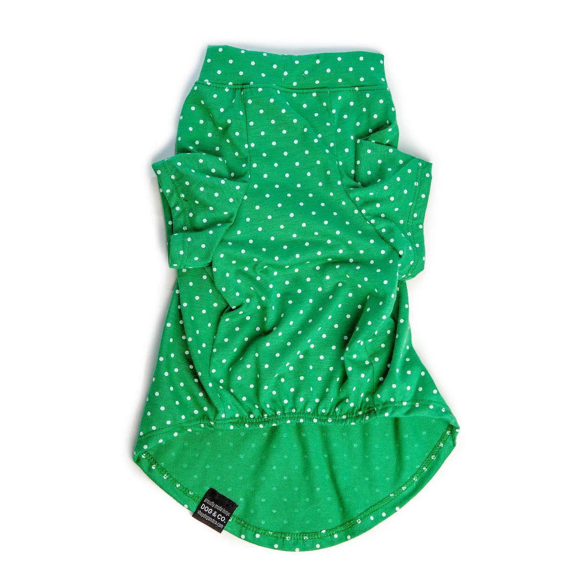 DOG & CO. | Perfect T in Kelly Green Dot - Image 2