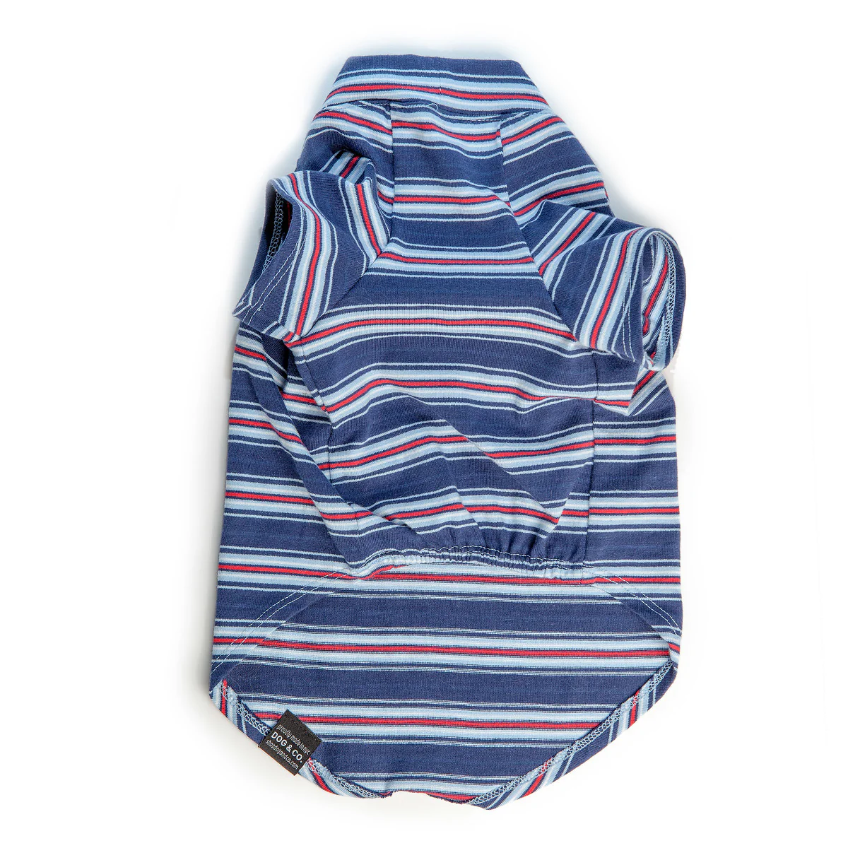 DOG & CO. | Perfect T in Vintage Blue & Red Stripe - Image 2