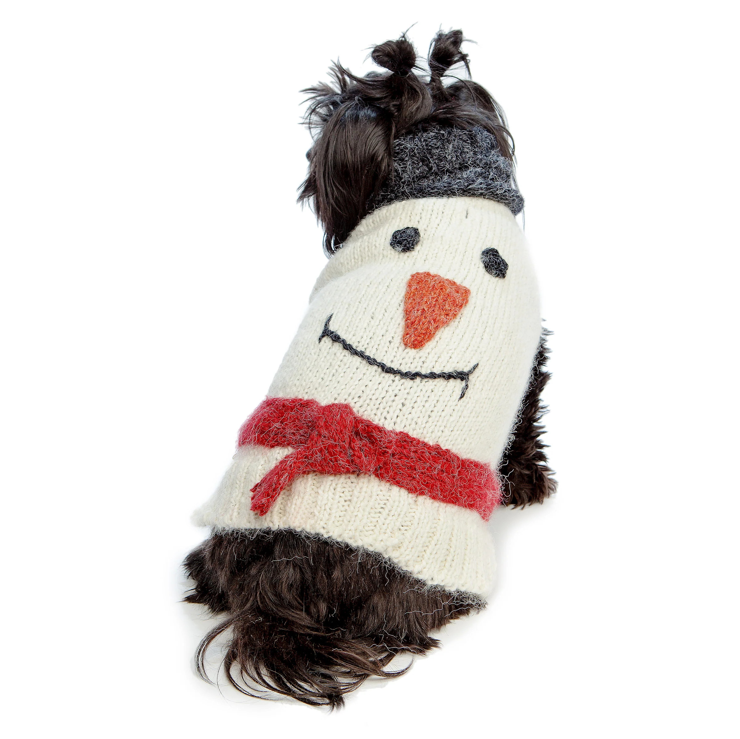 Snowpup Handknit Howliday Dog Sweater - Image 4