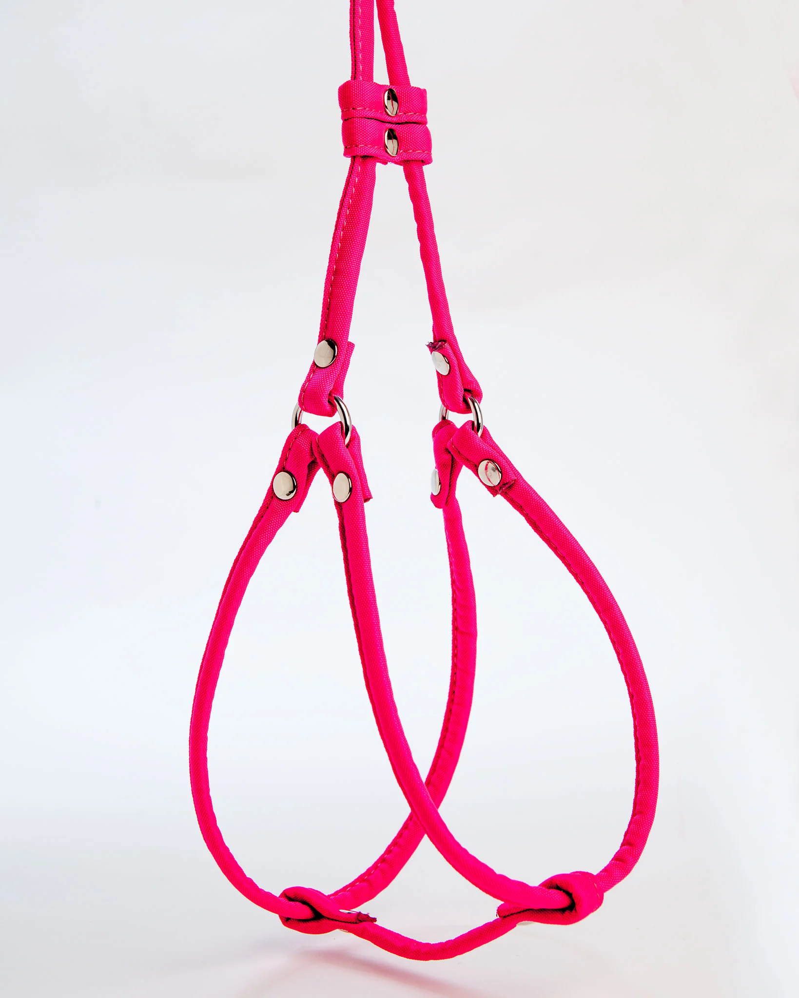 Step-In Adjustable Dog Harness in Neon Pink (Made in the USA) - Image 2