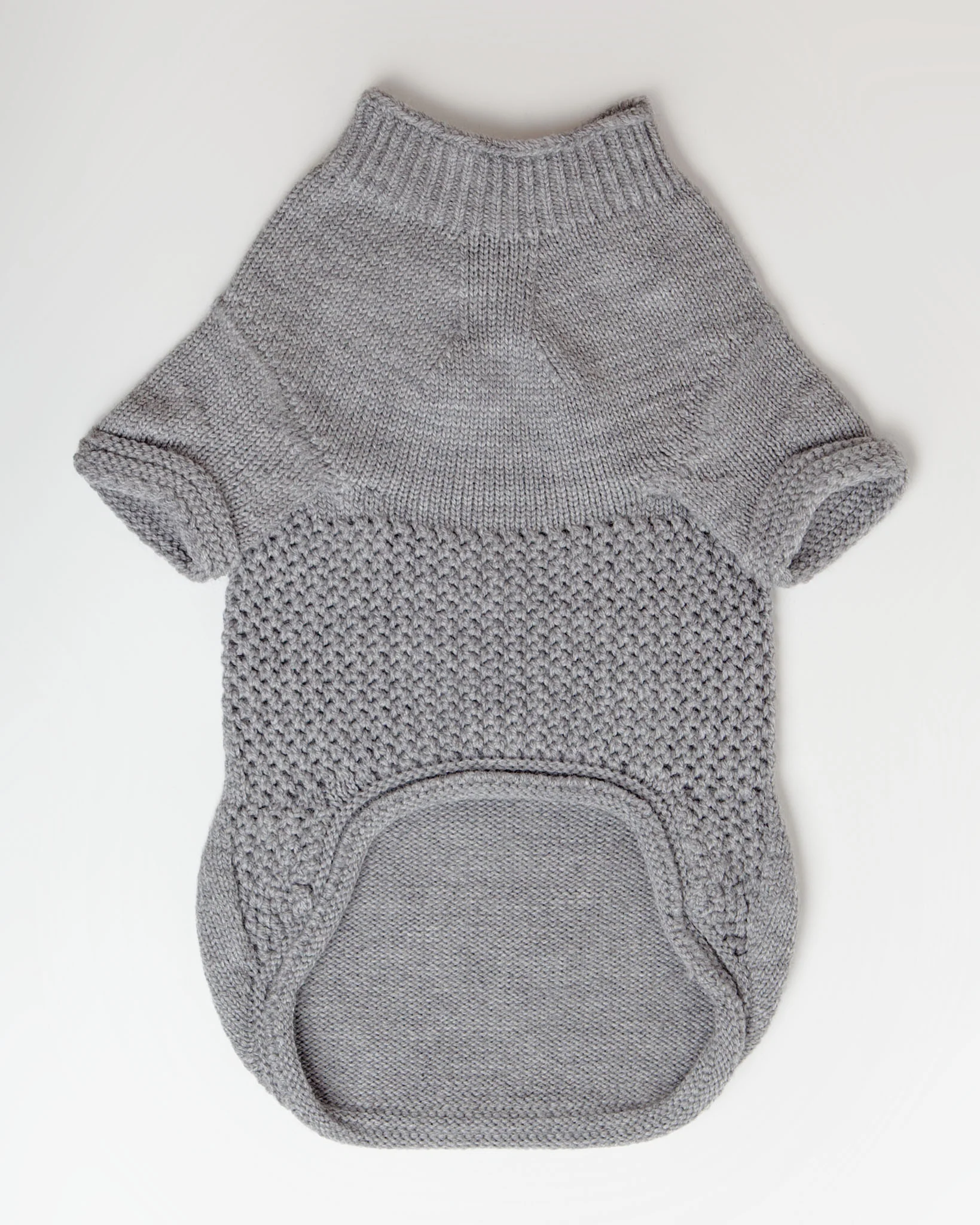 The Mabel Dog Sweater in Grey (Made in the USA) << FINAL SALE >> - Image 3