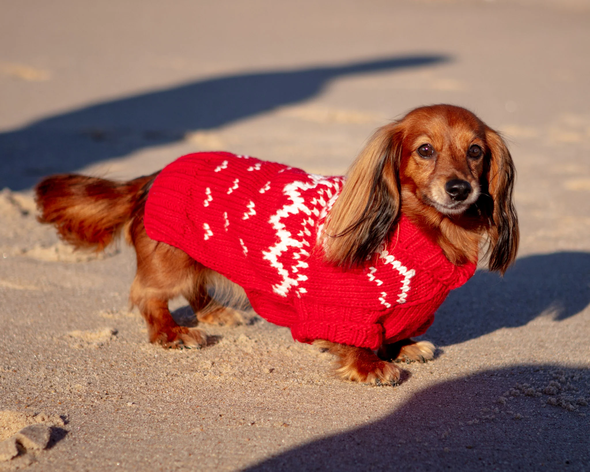 Warm-All-Winter Happy Handknit Snowflake Sweater (CLEARANCE) - Image 2