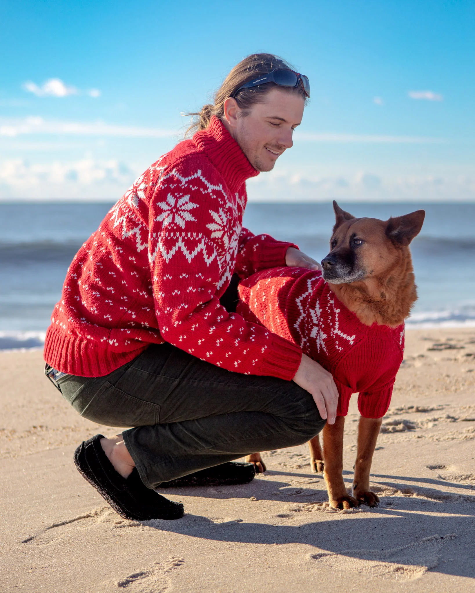 Warm-All-Winter Happy Handknit Snowflake Sweater (CLEARANCE) - Image 3