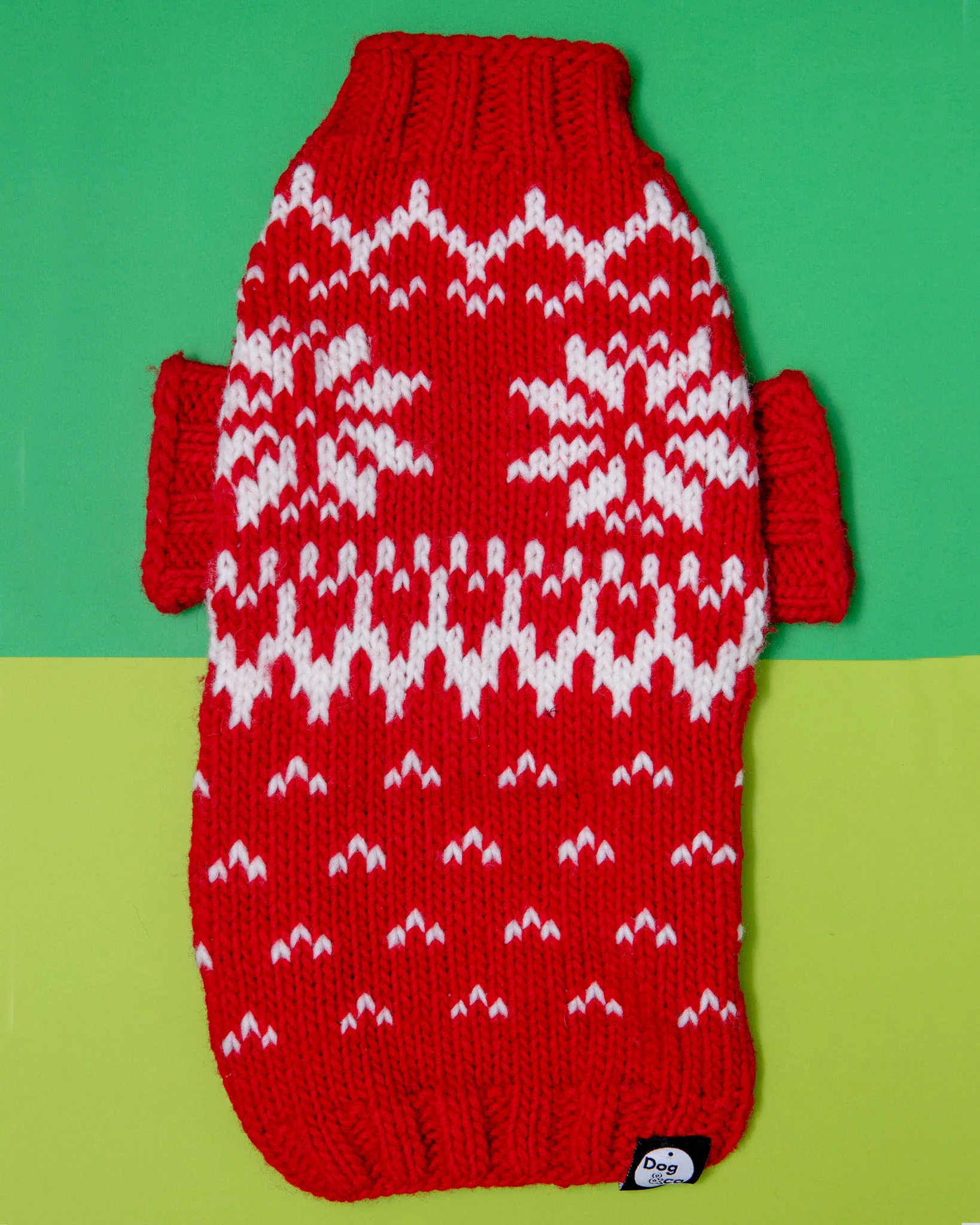 Warm-All-Winter Happy Handknit Snowflake Sweater (CLEARANCE) - Image 4