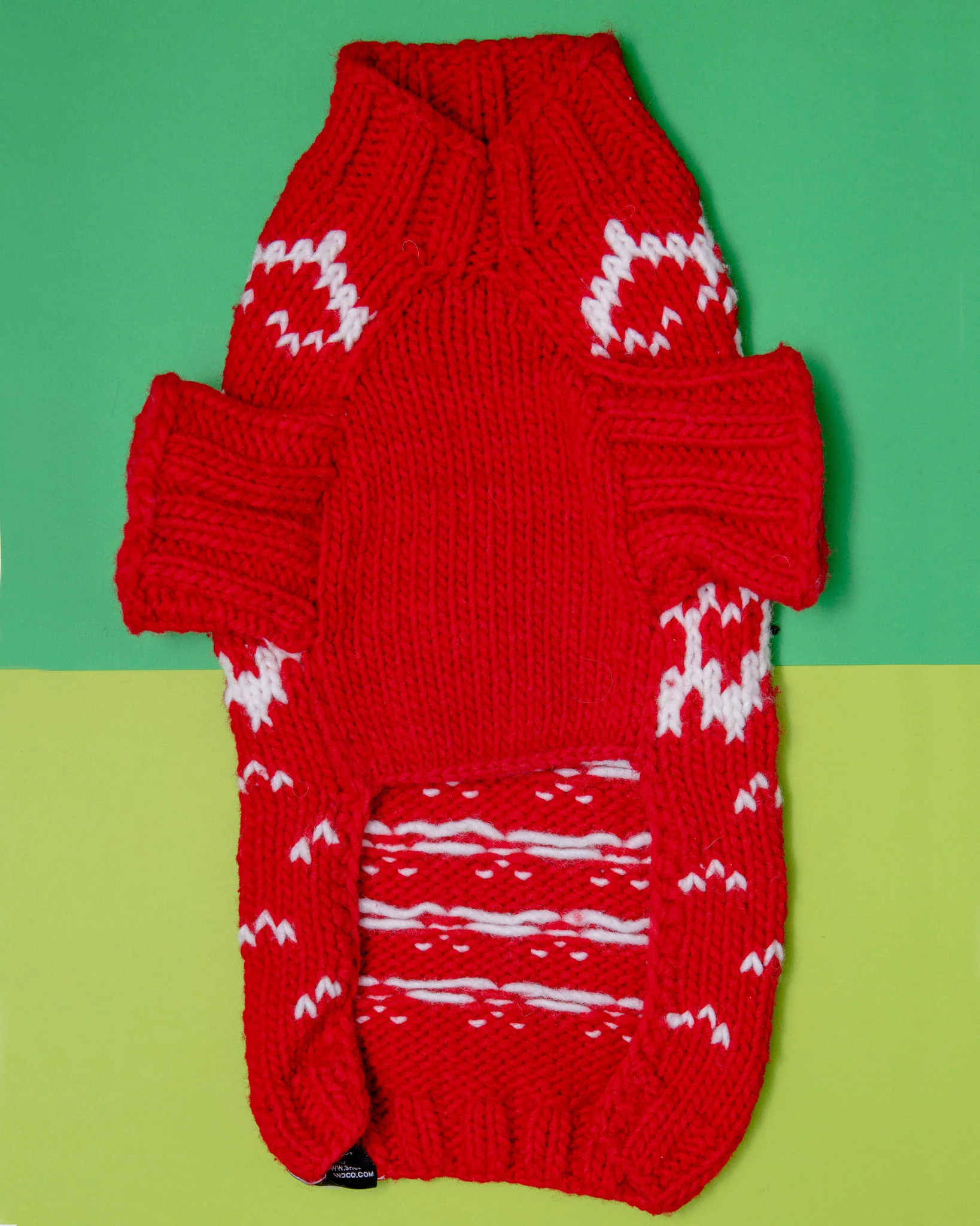 Warm-All-Winter Happy Handknit Snowflake Sweater (CLEARANCE) - Image 5