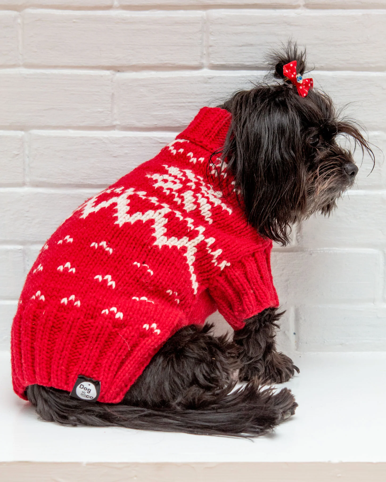 Warm-All-Winter Happy Handknit Snowflake Sweater (CLEARANCE) - Image 8
