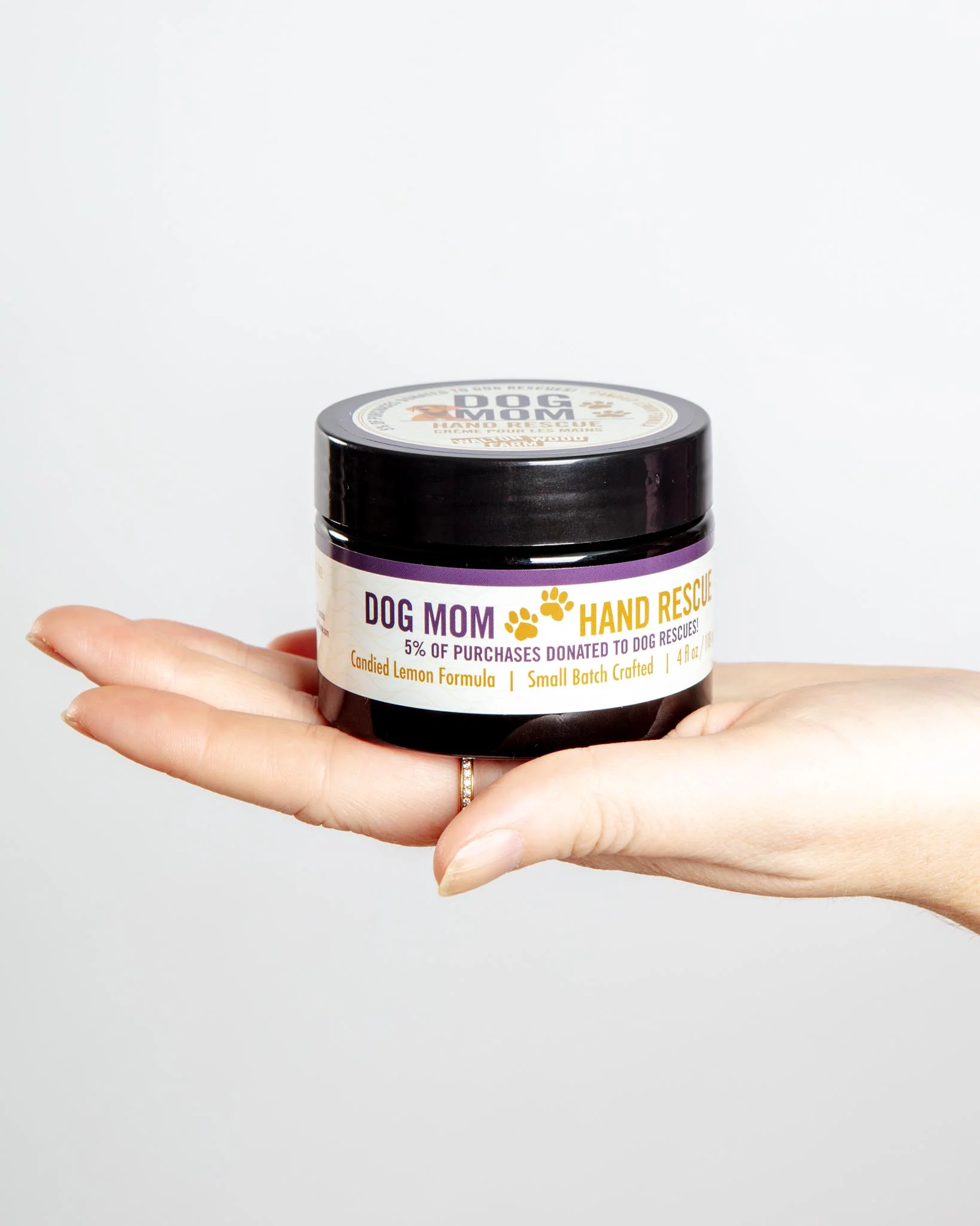 Dog Mom Hand Rescue Cream (Vegan & Cruelty-Free) (4oz)