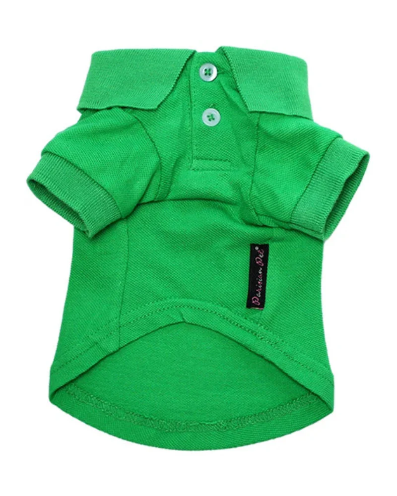 Dog Polo Shirt in Grass Green (FINAL SALE) - Image 2