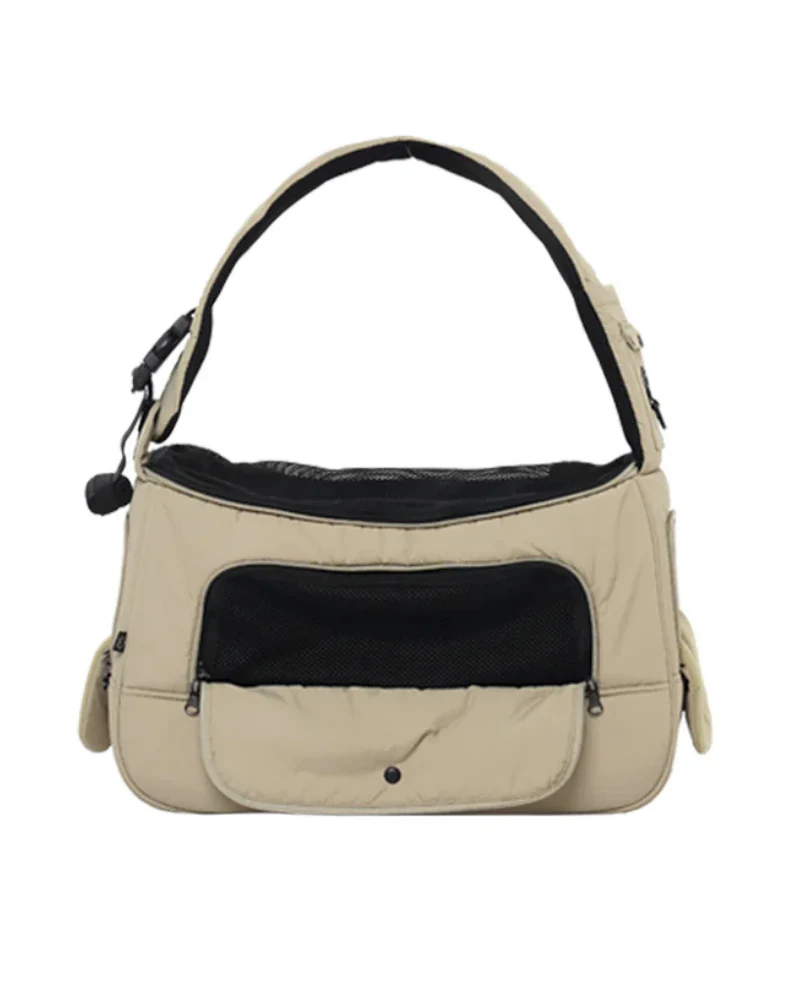 Crossbody Sling Dog Carrier Bag in Black, Beige or Olive (Airline Approved) - Image 22