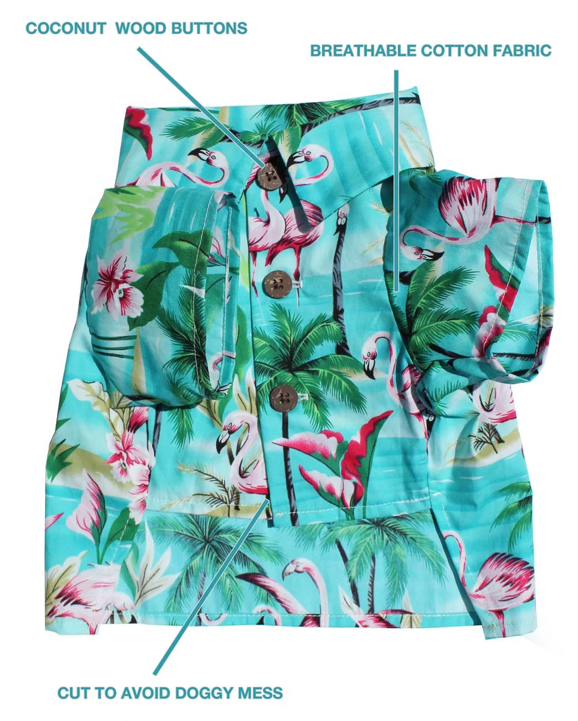 DOG THREADS | Flamingo Fresh BBQ Shirt - Image 2