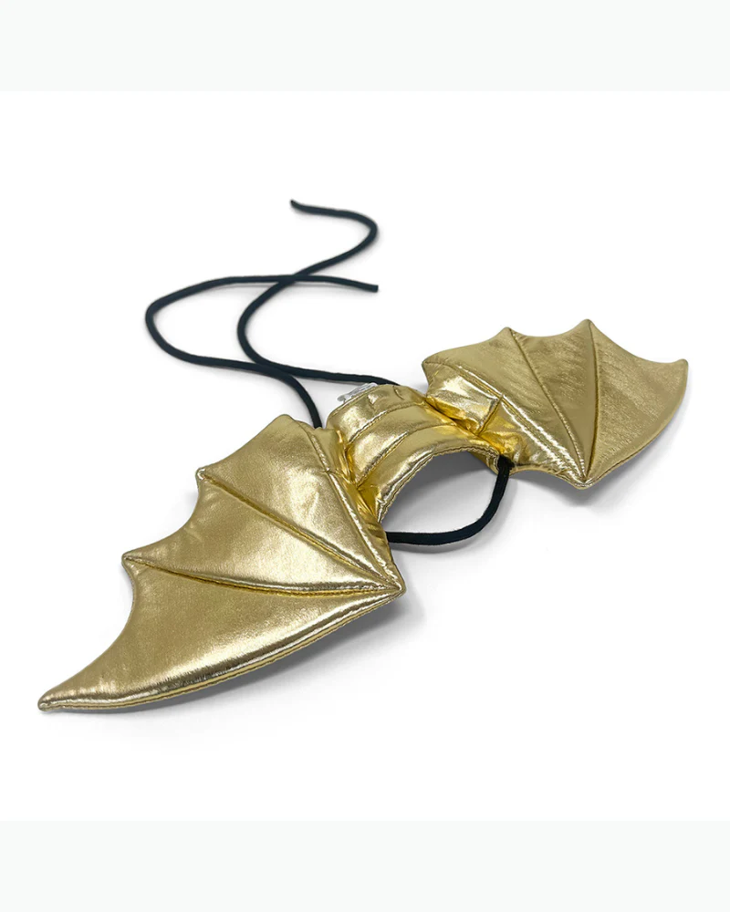 Adjustable Tie-On Howl-O-Ween Gold Dragon Wings - Image 3