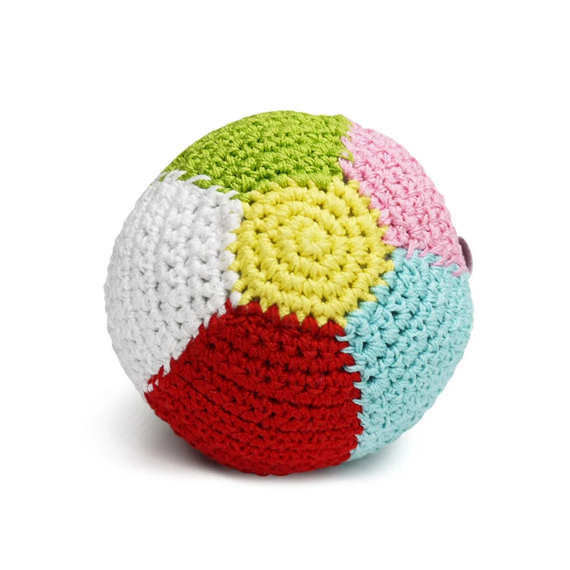 Beach Ball Squeaky Knit Dog Toy (FINAL SALE) - Image 4
