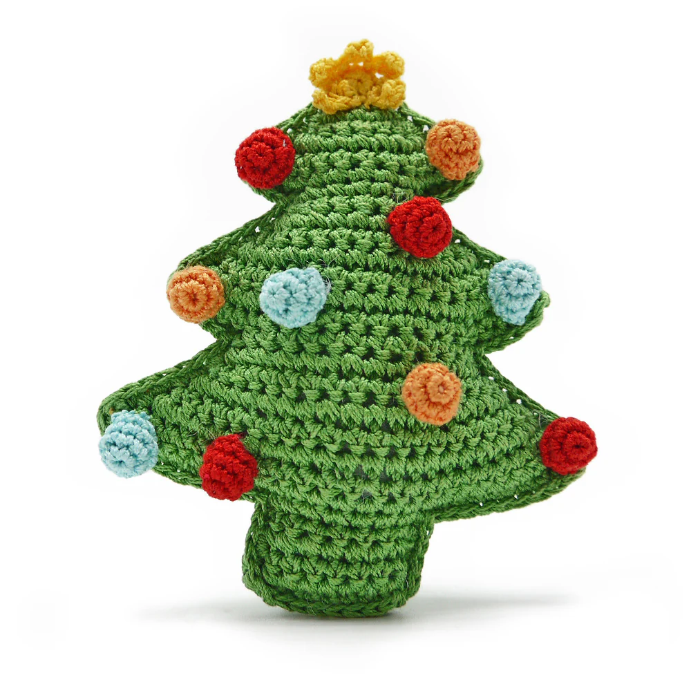 Christmas Tree Organic Knit Dog Toy - Image 3