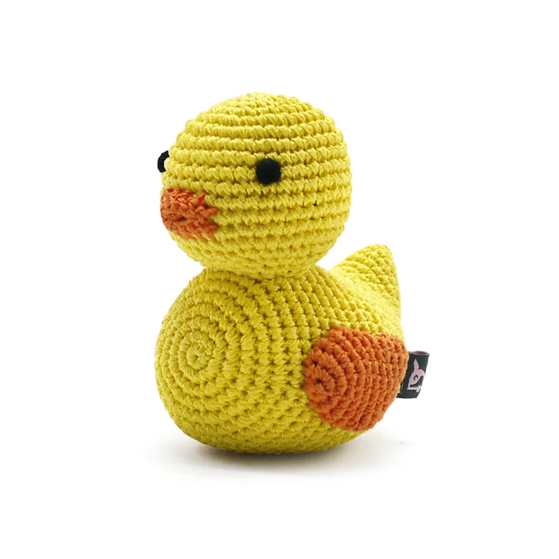 Duck Squeaky Knit Dog Toy - Image 5