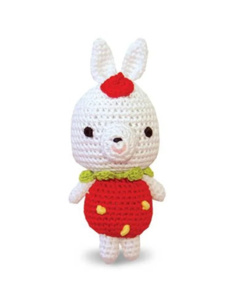 Rabbit Squeaky Knit Dog Toy - Image 3