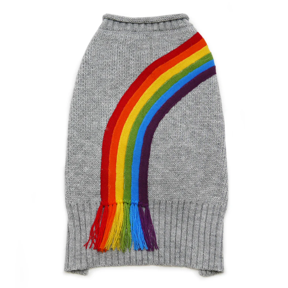 Rainbow Fringe Knit Dog Sweater (FINAL SALE) - Image 3