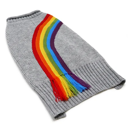 Rainbow Fringe Knit Dog Sweater (FINAL SALE) - Image 4