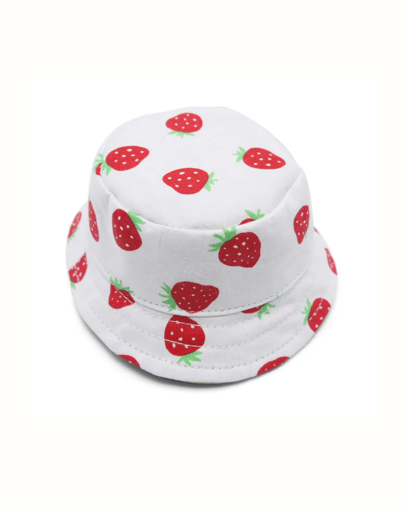 Strawberry Bucket Hat for Dogs - Image 2