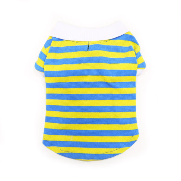 DOGO | Stripe Polo in Yellow and Blue - Image 2
