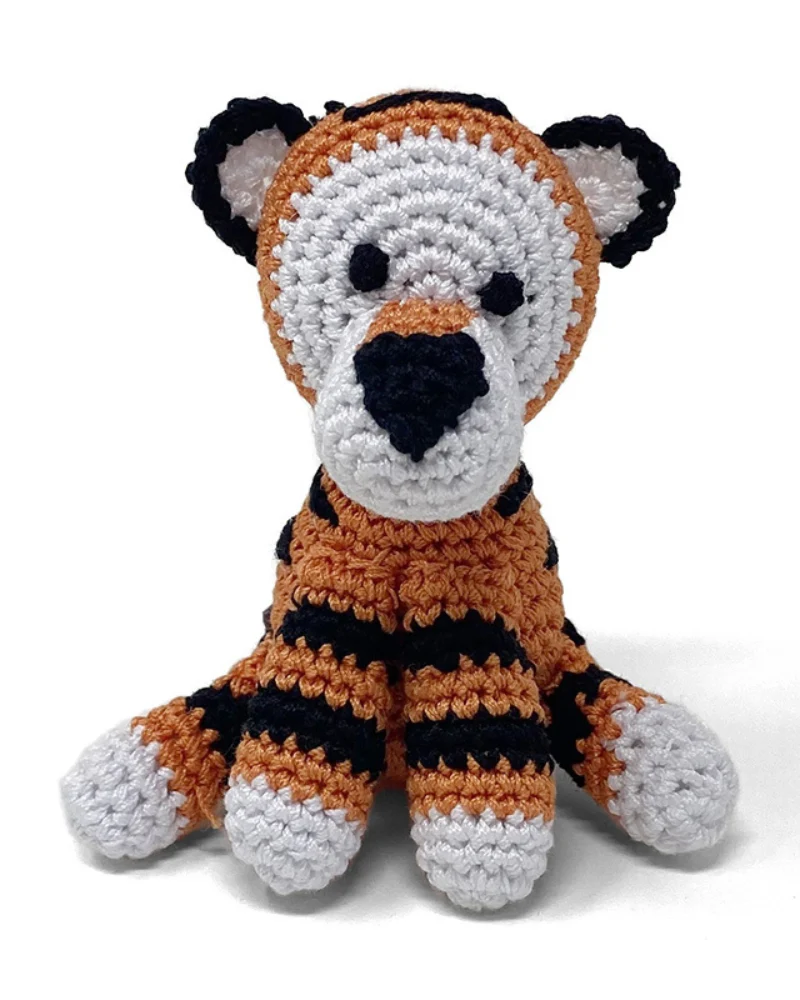 Tiny Tiger Squeaky Knit Dog Toy - Image 3