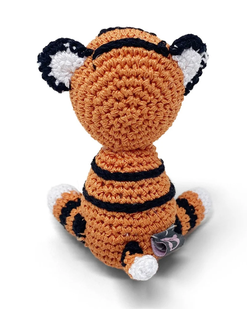 Tiny Tiger Squeaky Knit Dog Toy - Image 4