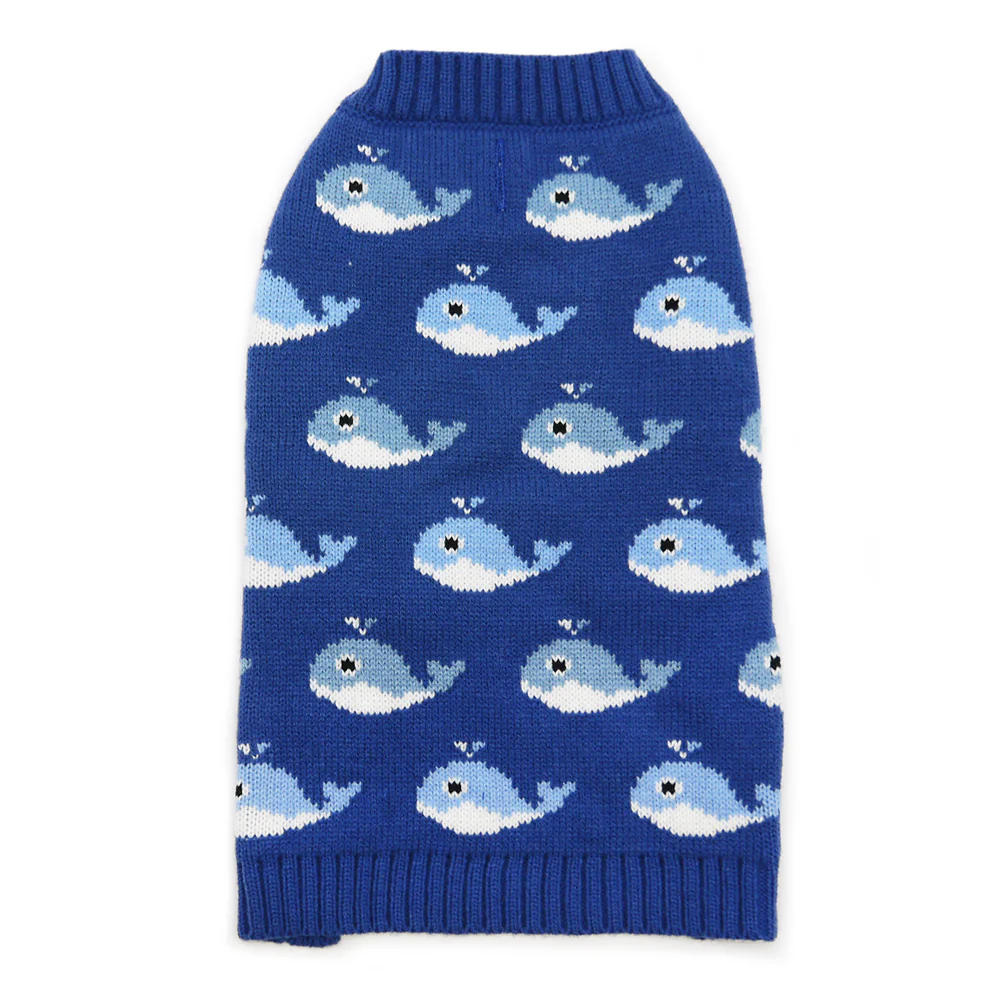 Fuzzy Whale Dog Sweater (FINAL SALE) - Image 3