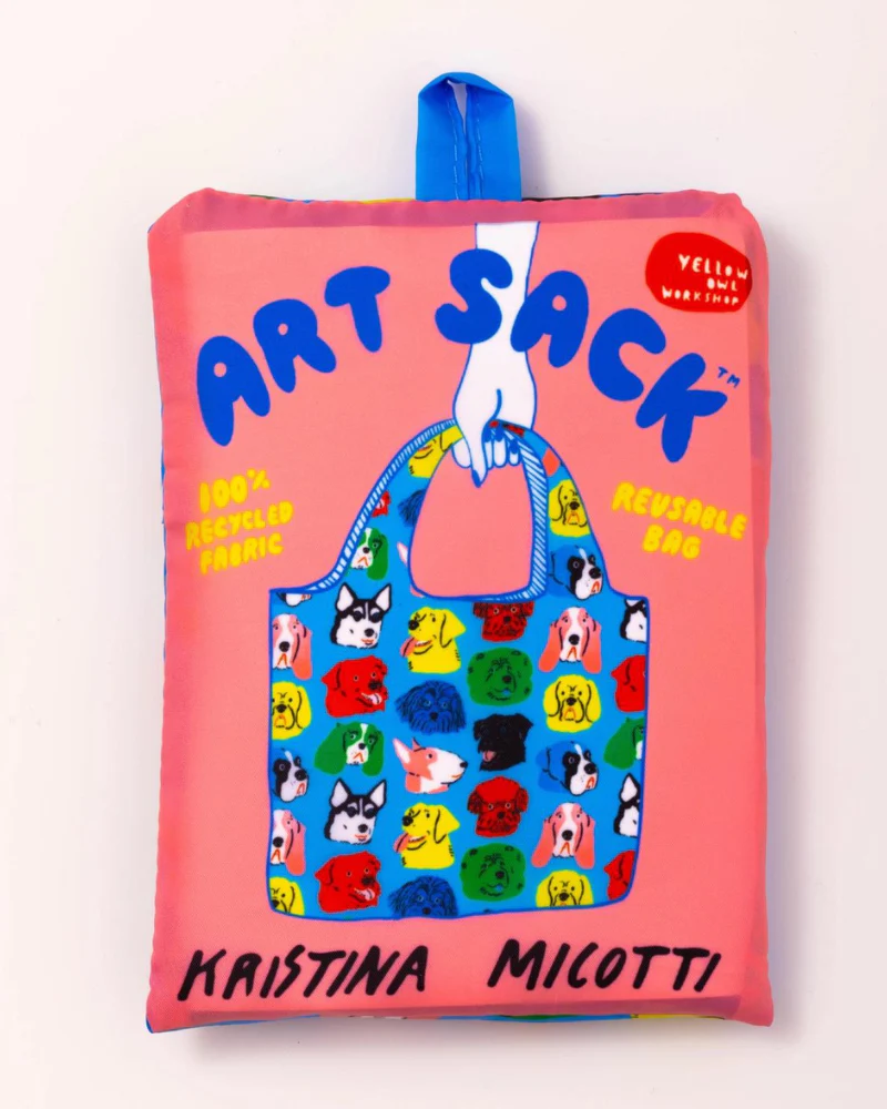 Dogs Art Sack (Reusable Tote Bag) - Image 3