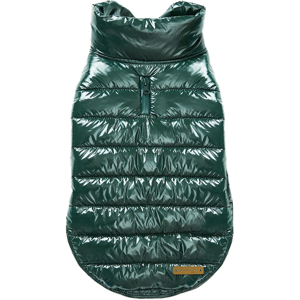 All Weather Quilted Puffer Jacket in Hunter Green (FINAL SALE) - Image 2