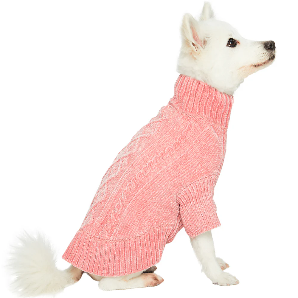 Cozy Chenille Sweater in Dusty Rose (FINAL SALE) - Image 4