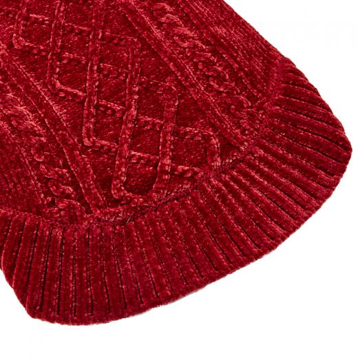 DOGS & CATS & CO. | Cozy Chenille Sweater in Red - Image 5