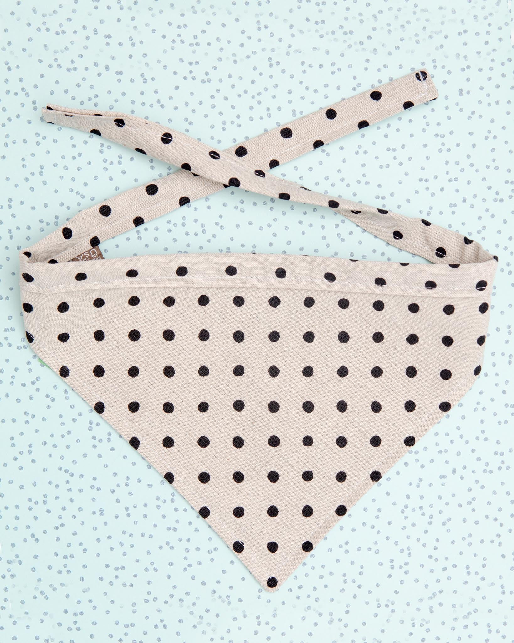 Dottie Canvas Dog Bandana in Polka Dot<br>(Made in the USA) (FINAL SALE)