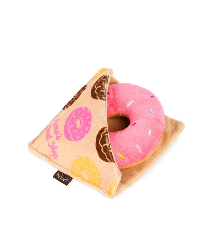 Doughboy Donut Squeaky Plush Dog Toy - Image 7