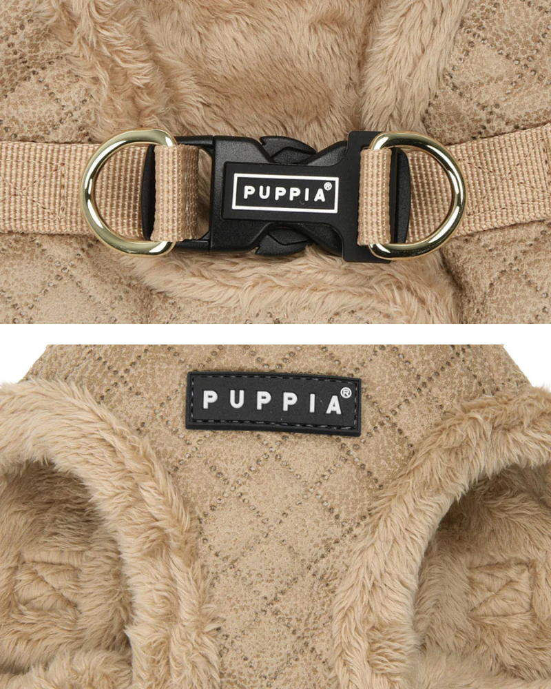 Douglas Quilted Vest Harness in Beige or Black - Image 9