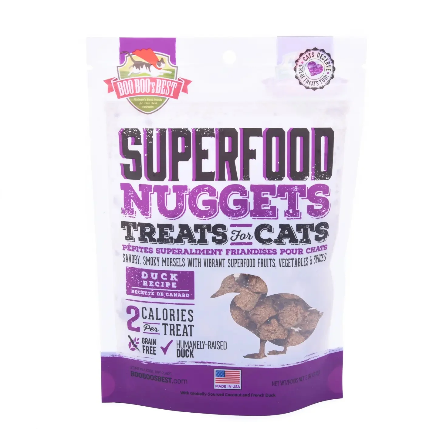 Duck Superfood Nuggets Cat Treats (Made in the USA) - Image 2