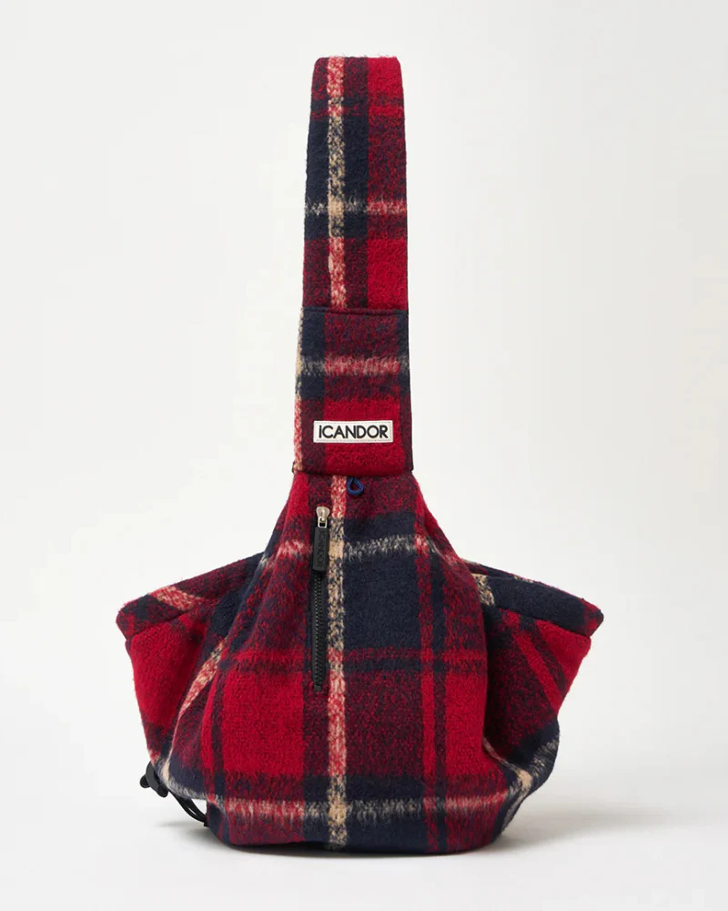 Dumpling Dog Sling Bag in Edinburgh Check - Image 4