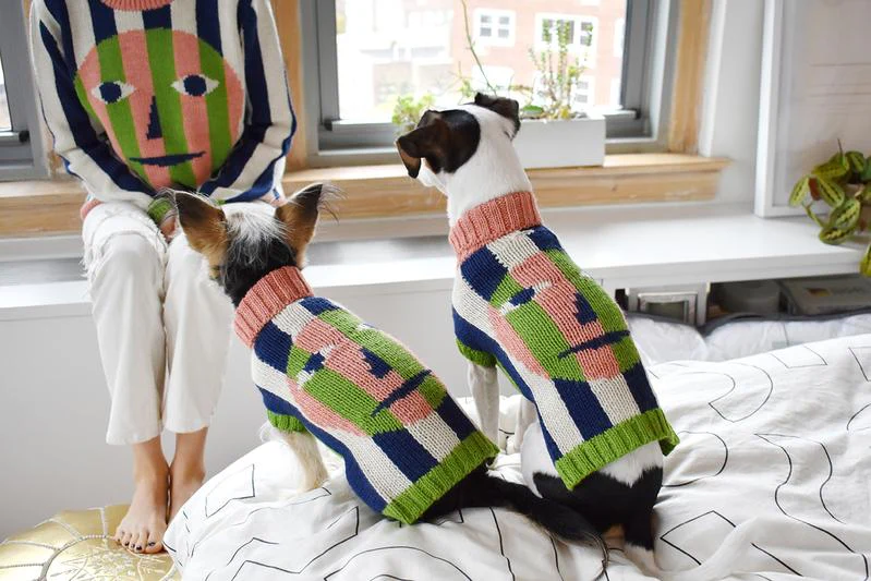 DUSEN DUSEN | Face Dog Sweater - Image 2