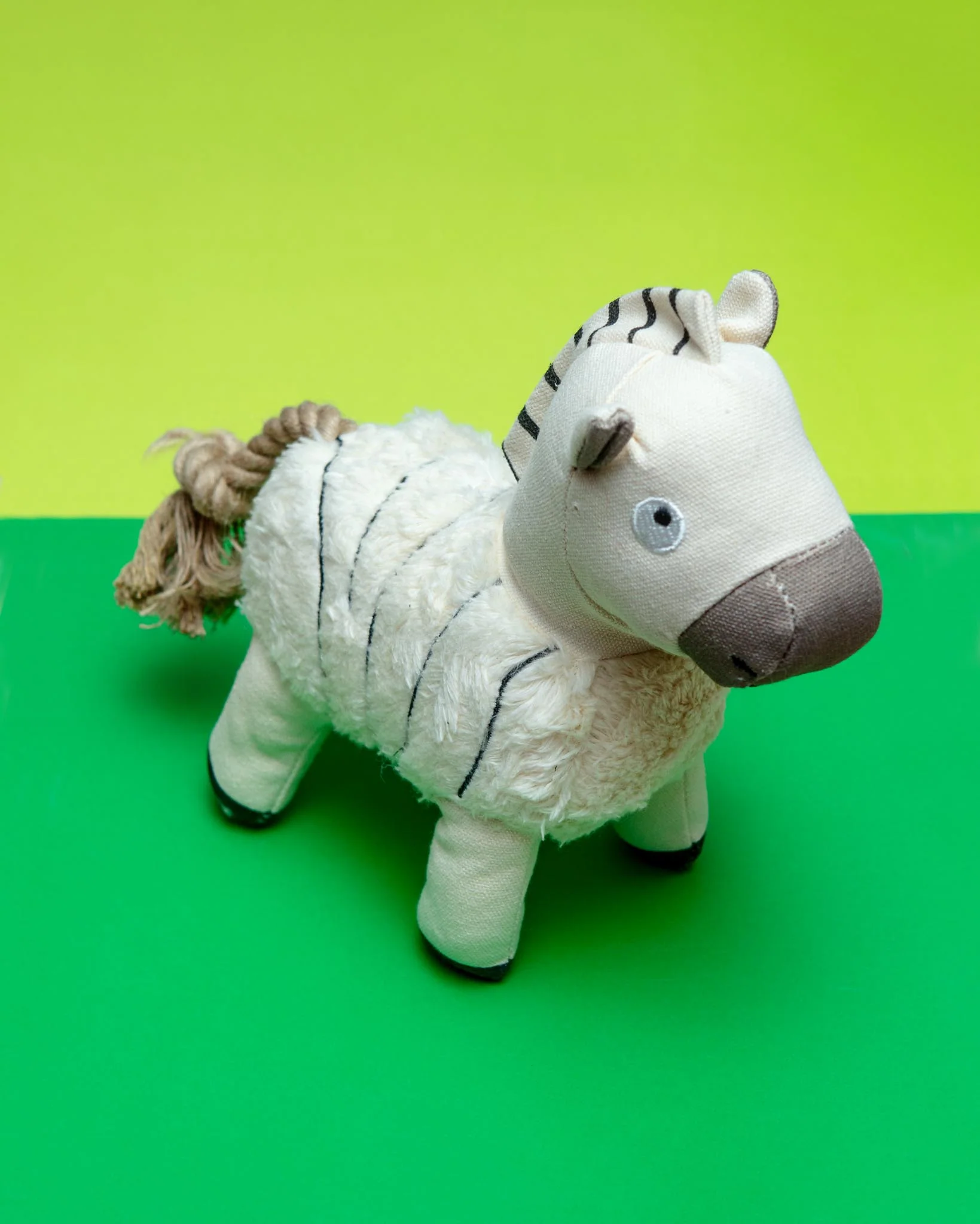 Earned My Stripes Canvas Squeaky Dog Toy