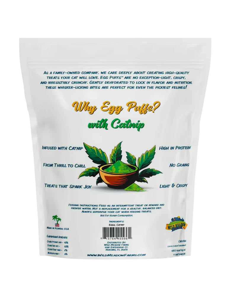 Egg Puffs Cat Treats with Catnip (Made in the USA) - Image 2
