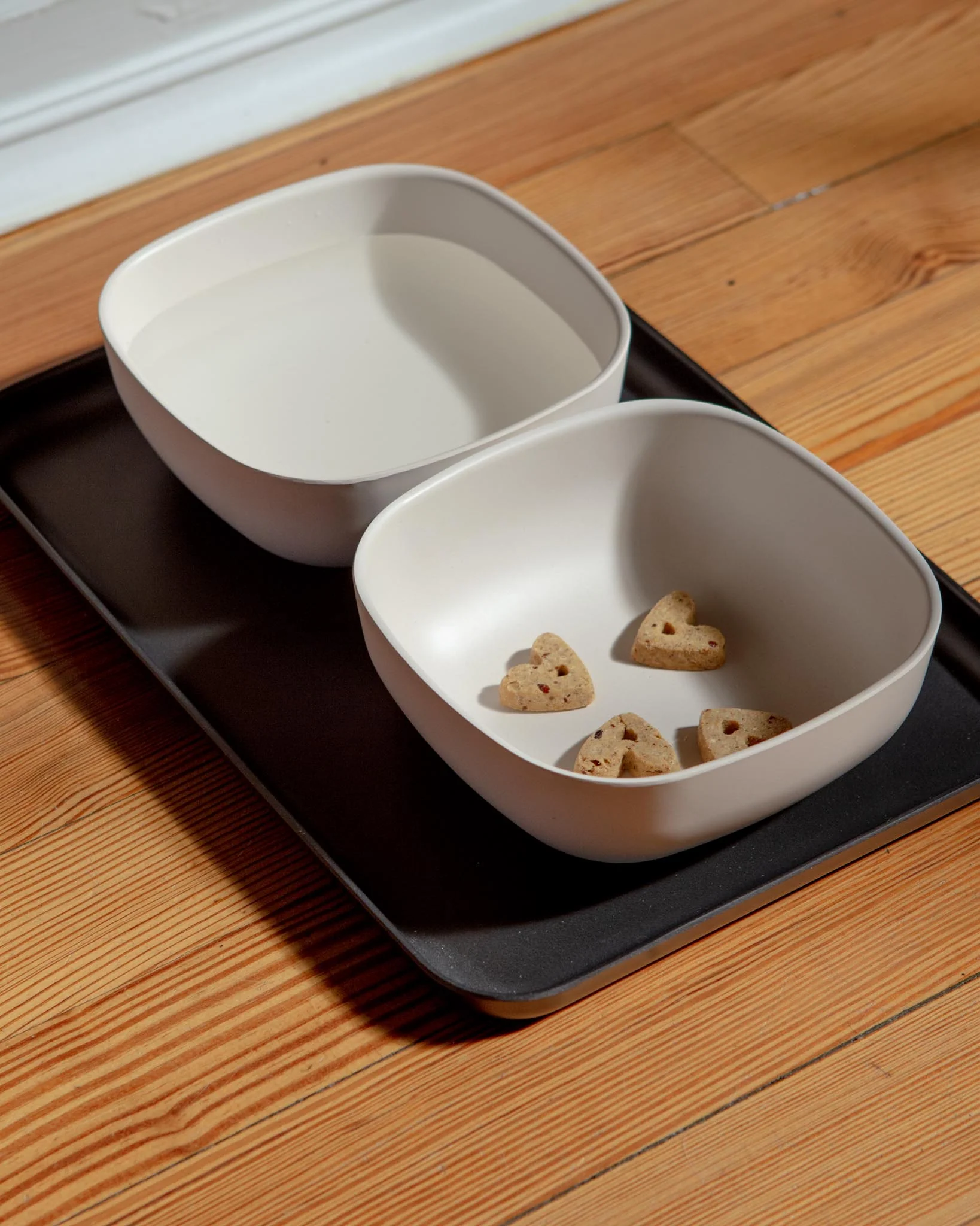 Fresco Dog Bowl Tray in Black (FINAL SALE) - Image 2