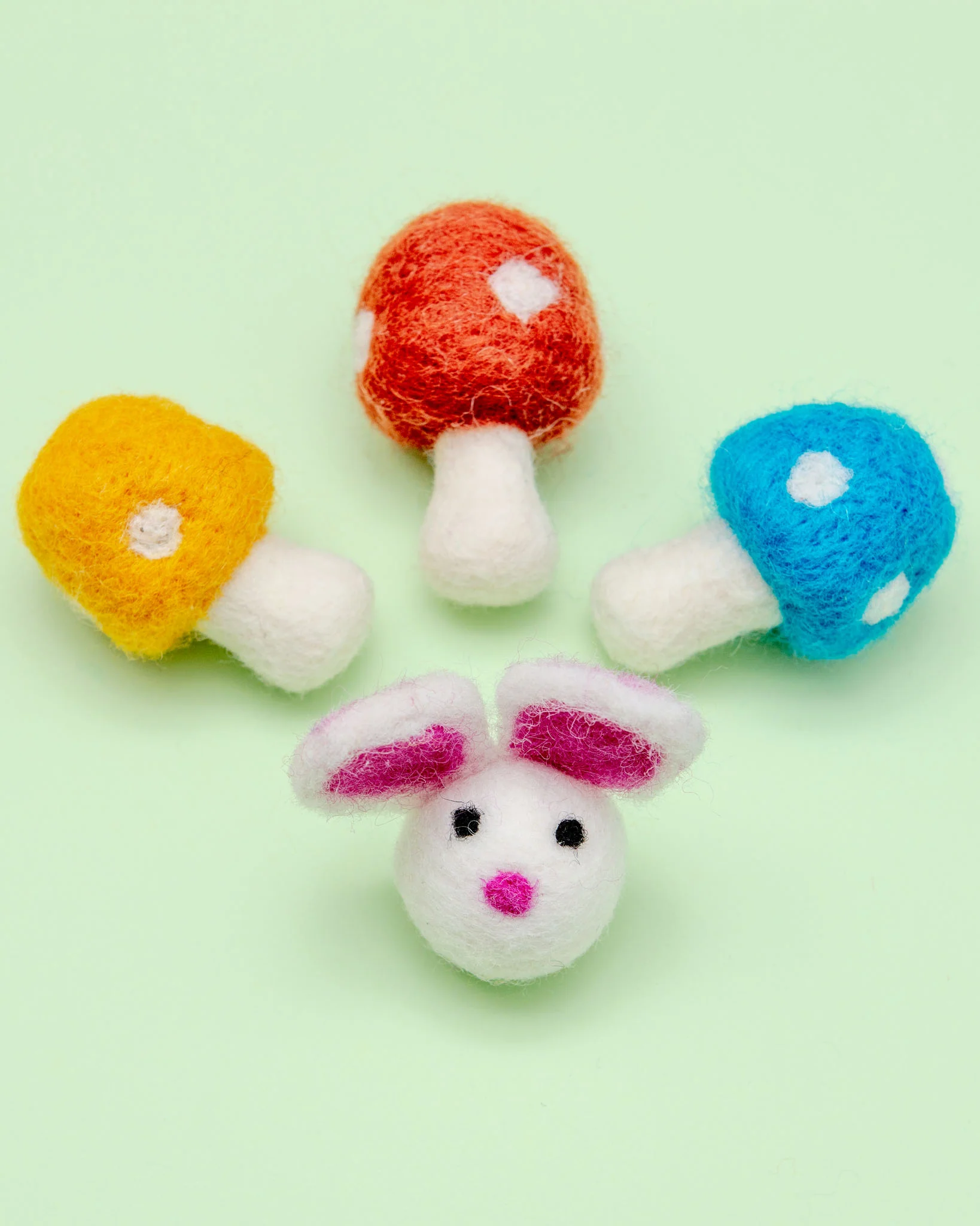 Enchanted Forest Wool Tiny Dog or Cat Toy Set - Image 2