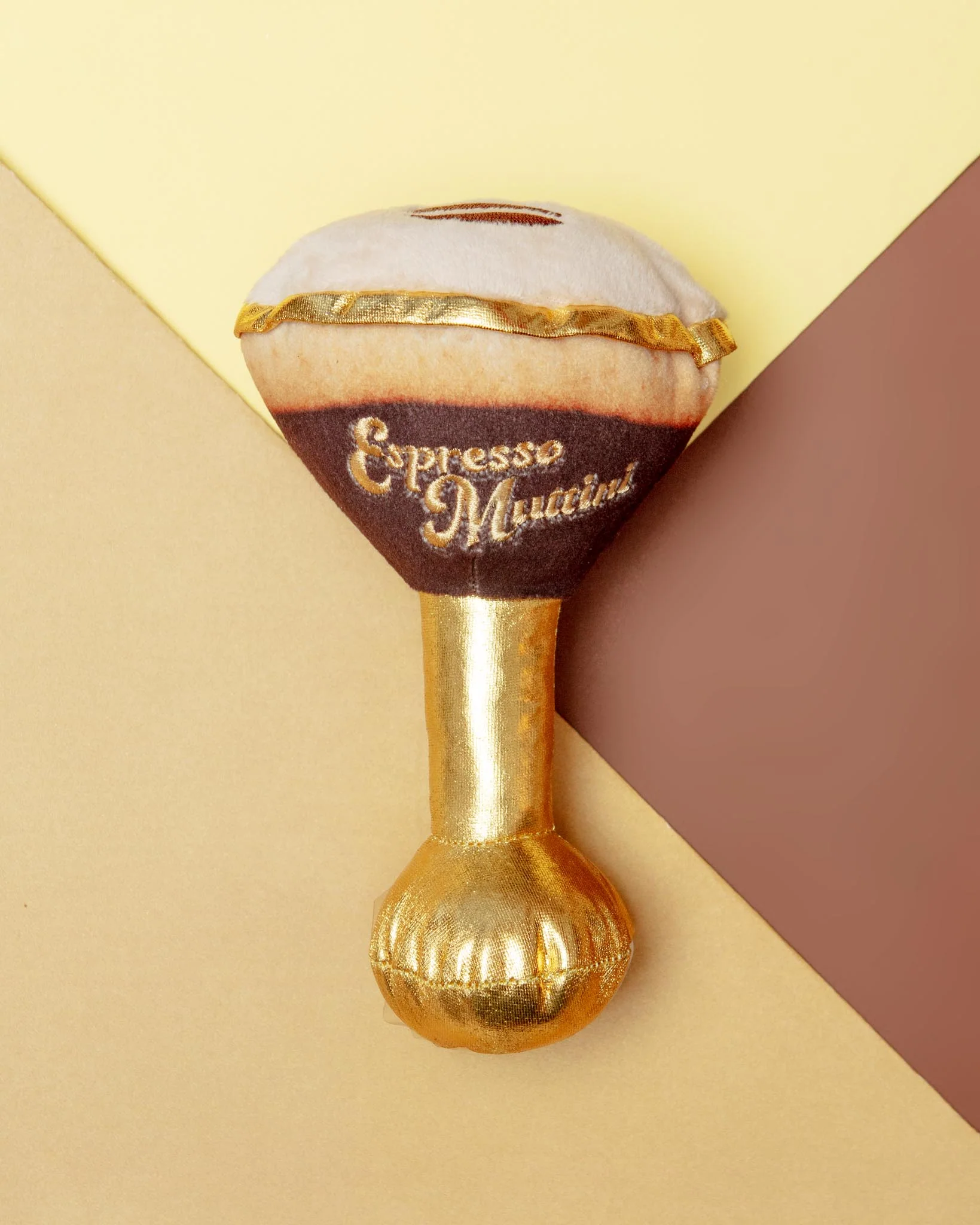 Espresso Muttini Squeaky Dog Toy