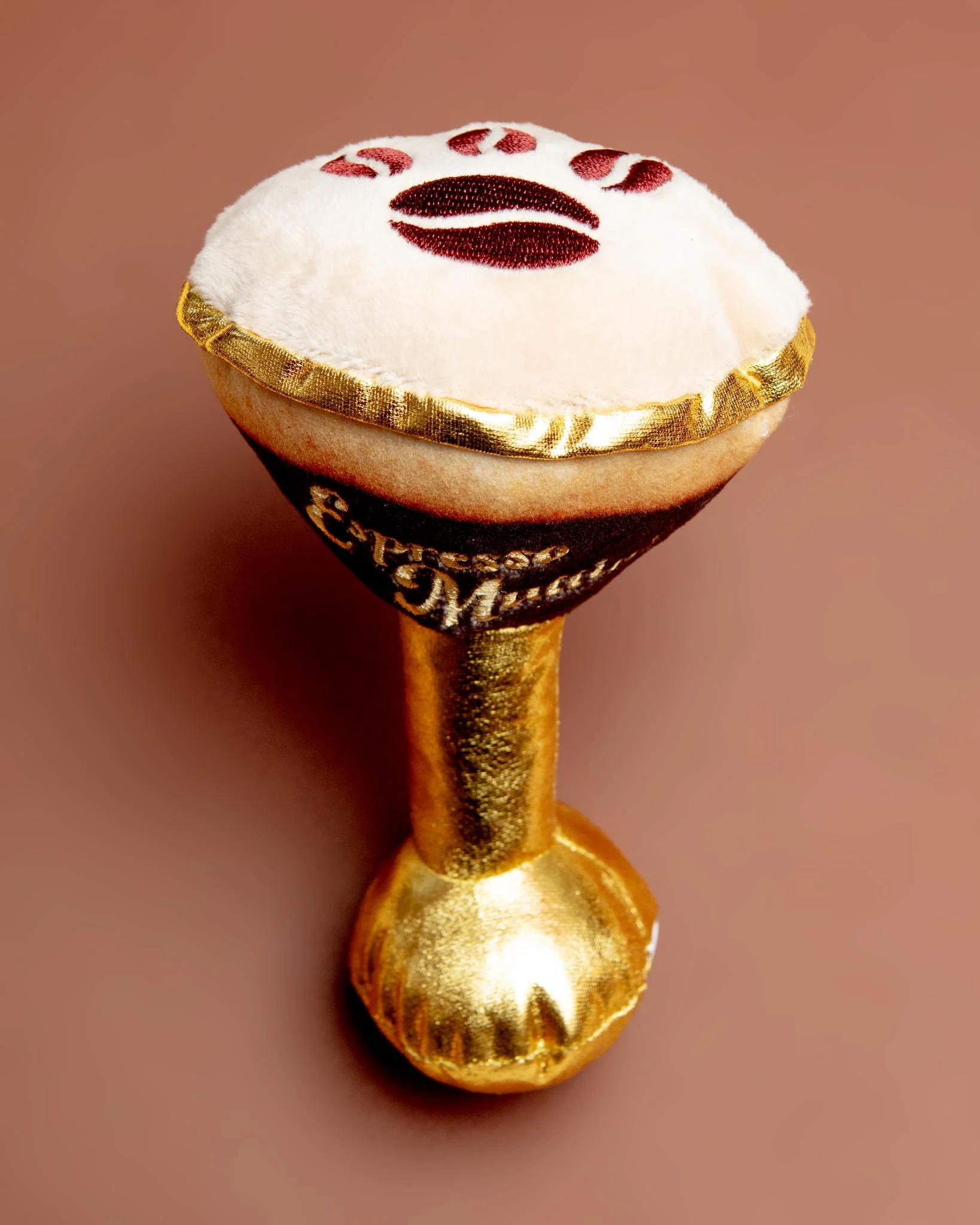 Espresso Muttini Squeaky Dog Toy - Image 2
