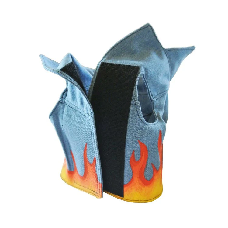 EYE OF DOG | Flames Vest in Black Denim - Image 4