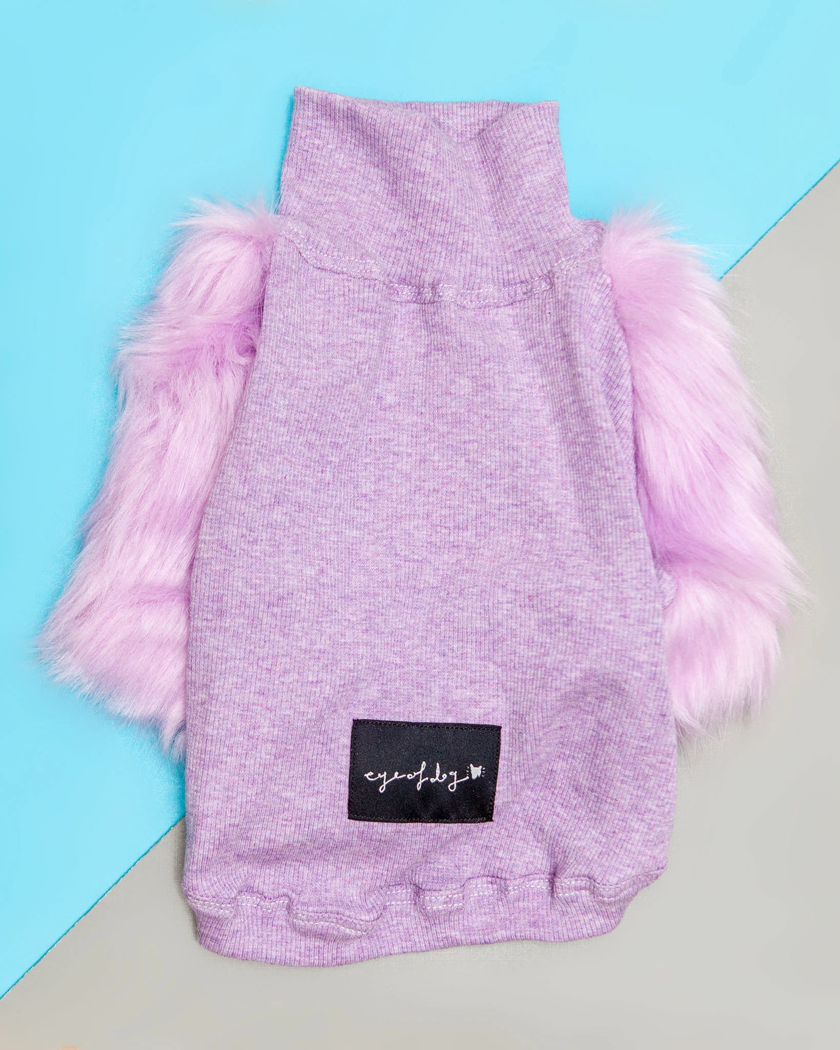 Lilac Faux Fur Dog Top (FINAL SALE)