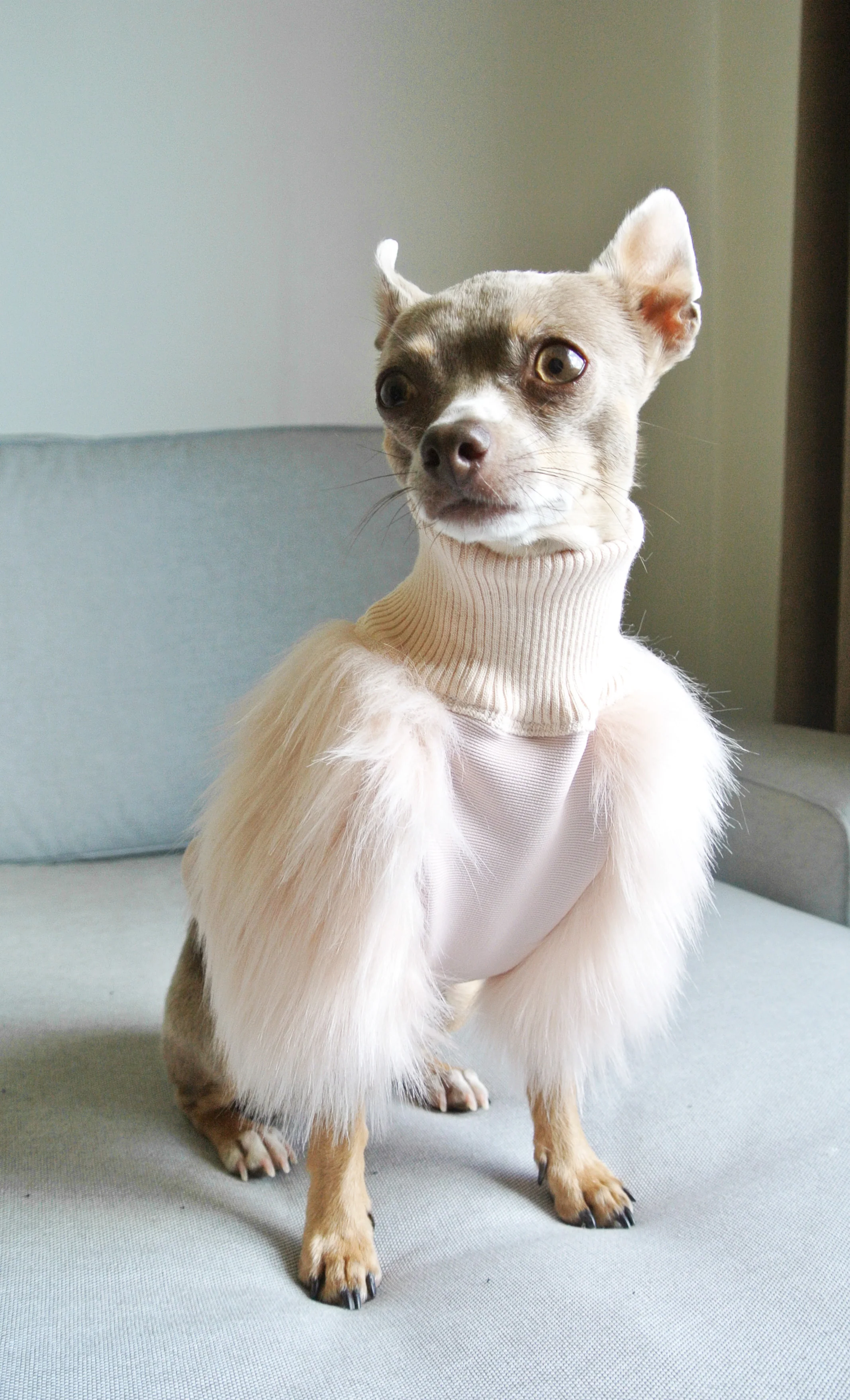 EYE OF DOG | Milk Faux Fur Top - Image 7