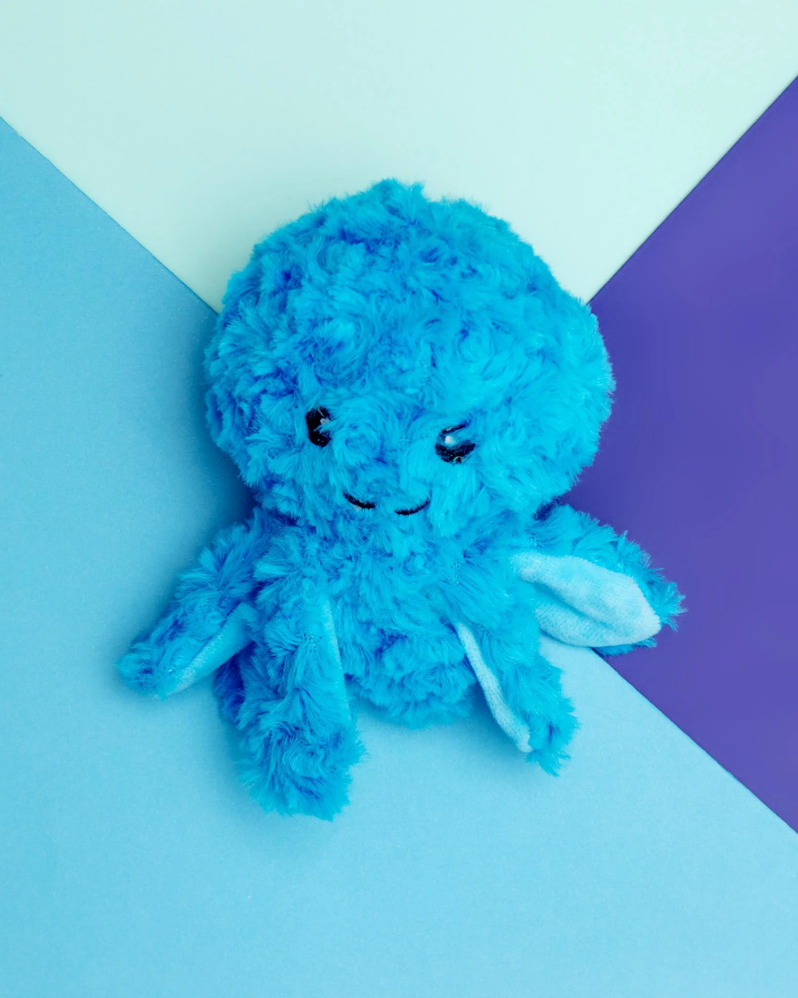 Ez Squeaky Octopus Ball Dog Toy in Blue (4")